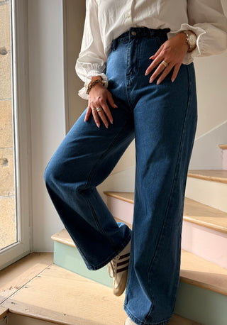 Jean WIDE LEG bleu
