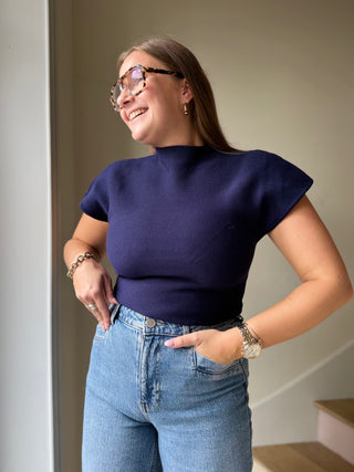 T-shirt bleu marine