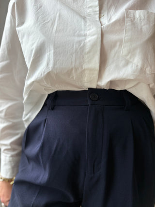 Pantalon droit bleu marine